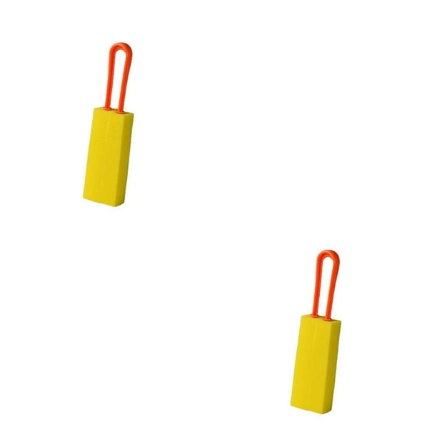 Naiovety Cepillo de limpieza de esponja de doble cara, taza de agua potable para el hogar, botella de leche, fregador de tetera, mango largo de limpieza Naranja 2piezas Naiovety CBP492305