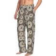 thumbnail image 6 of Logiee Dandelion Flower Print Pajama Pants for Men,Men’s Pajama Bottoms,Mens PJ Pants with Pockets & Button Fly-Large, 6 of 6