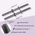 thumbnail image 3 of Kit de Pesas Sady Sport Barra Recta Barra Z Mancuernas 10 Discos de 2.5kg Lila, 3 of 5