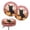 Pink Black Cat Pumpkin, variant on XYZCANDO Halloween Black Cat Pumpkin Print Round Bar Stool Seat Covers 2 Pack, Stretch Washable Stool Cushion Slipcovers for Kitchen Dining Cafe High Chair Seat