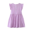 thumbnail image 2 of Emy Dola Toddler Girl's Dresses Easter Cotton Ruffle Sleeve Jersey Dress 2-8 Years A-Line Embroidery Casual Summer Sundress, 2 of 6
