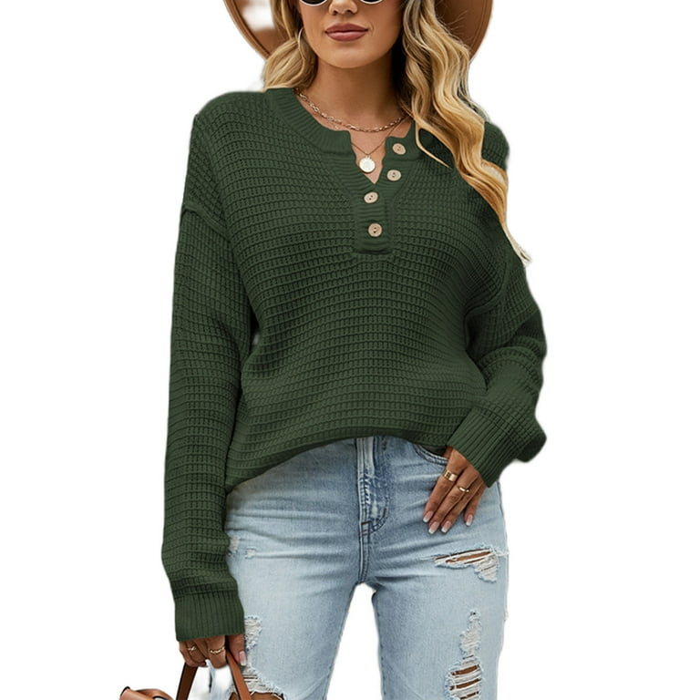 Army green hotsell womens sweater