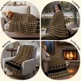 thumbnail image 6 of Brown Black Plaid Throw Blanket for Couch,Soft Lightweight Flannel Fleece Blanket,Vintage Rustic Star Buffalo Check Microfiber Plush All Season Decorative Blankets for Sofa Office Travel 40"x50", 6 of 9