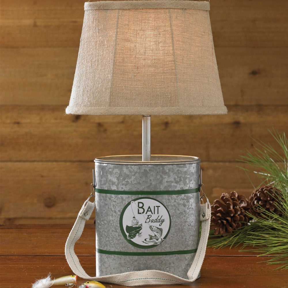 Minnow Bucket Lamp with Shade