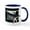 White/Navy Inside, variant on CafePress - Humpback Whale Art Mug - 11 oz Ceramic Mug - Novelty Coffee Tea Cup