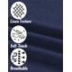 thumbnail image 5 of Camisa COOFANDY para hombre, hawaiana, corte regular, azul marino, 5 of 6