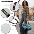 thumbnail image 5 of ZUXONGSY Starry Night Cat Print Handle Handbag for Women Lightweight Top Handle Tote Bag Large Capacity Weekender Bag with Zipper for Tours Daily Use, 5 of 6