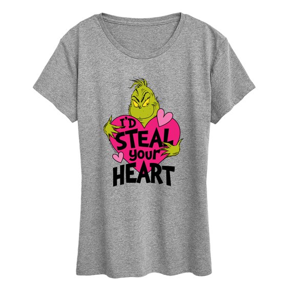 The Grinch - I'd Steal Your Heart - Women's Short Sleeve Graphic T-Shirt