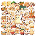 thumbnail image 2 of LUUFILx 50pcs Adorable Dumpling Character Kids Festival Cartoon Stationery Sticker Set with Animal Plant Designs Water Bottle Laptop Scrapbooking, 2 of 9