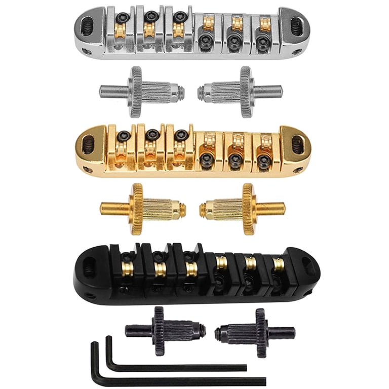 Brass Roller Adjustable Saddle Tune-O-Matic Zinc A... – Grandado Brass Roller Adjustable Saddle Tune-O-Matic Zinc A... – Grandado