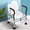 Black White, variant on BIWEIBO Toilet Seat Raiser, Adjustable, Elderly With padded armrest, for standard/elongated commode.
