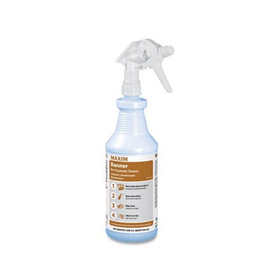 Banner Bio-Enzymatic Cleaner Fresh Scent, 32 oz Spray Bottle, 12/Carton