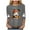 A-Grey, variant on mgoYE Halloween Shirts for Women 3/4 Sleeve Fall Shirts for Women V Neck Pumpkin Ghost Graphic Halloween Thanksgiving Party Tops(Red,3XL)