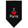 thumbnail image 2 of I Heart Paris Screen Print Bandana White Large, 2 of 9