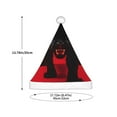 thumbnail image 3 of Naloa Black Panther Red Background Santa Hat for Kids Baby Christmas Hats,Girls Boys Toddler Plush Xmas Holiday Hat,Luxury Santa Claus Hat, 3 of 6