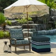 thumbnail image 6 of ARDEN Outdoor Deep Seat Cushion Set, 24 x 24, Water Repellant, Fade Resistant, Deep Seat Bottom and Back Cushion for Chair, Sofa, and Couch, Sapphire Aurora Blue Damask, 6 of 13
