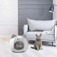 thumbnail image 2 of Bed for Indoor Cats Small Dogs Cat Calming Covered Sleeping House for Kittens M 33CM, 2 of 8