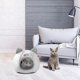thumbnail image 3 of Mascota nido cama cachorro suave cálido cueva casa invierno saco de dormir almohadilla - L 36CM Sunnimix Perrera lavable con cama nido, 3 of 8