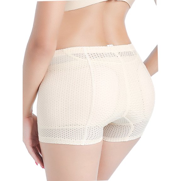 FUTATA Women's Butt Lifting Shorts Fixed Pads Butt Hip Enhancer Shapewear Boyshorts Panties