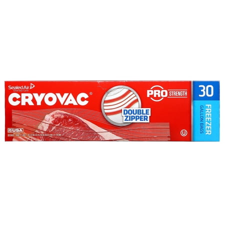 Cryovac Brand Resealable One Gallon Freezer Bags 100946912