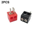 thumbnail image 5 of 2 Pin Din Hi-Fi Speaker Plug Set Pack Of 2 - Screw Connections - Red & Black, 5 of 6