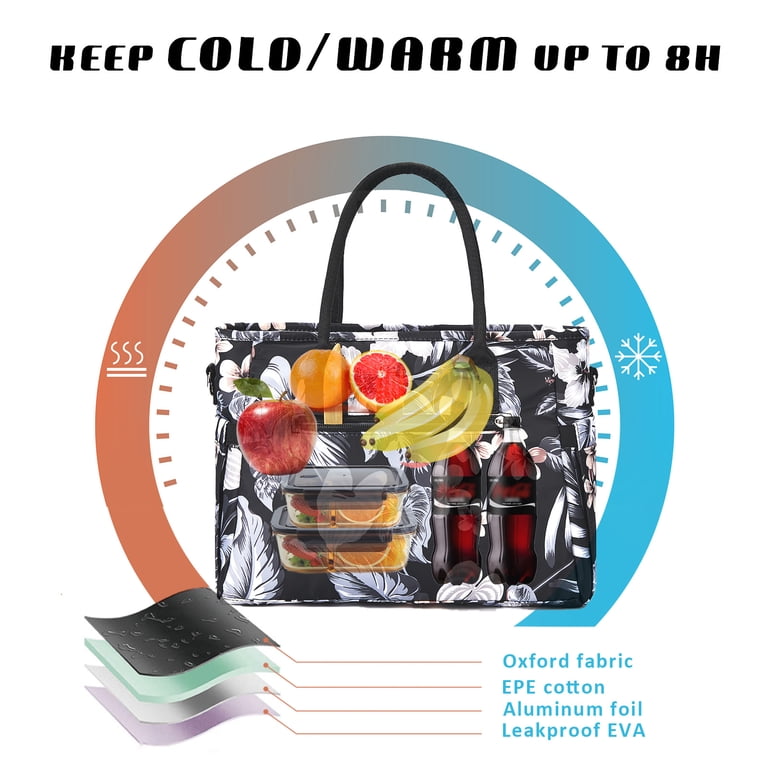Insulated Lunch Tote Bag with Side Pockets photo 5