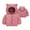 Pink, variant on Spazoro Toddler Girls Puffer Jackets, Bear Ear Hood Fleece Padded Windproof Full-Zip Winter Coat for Kids Navy Size 2 T