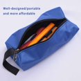 thumbnail image 3 of Electronicheart Storage Bag Tool Pouch Hardware Sack Fine Workmanship Waterproof Light-weight with Zipper Multipurpose Tools Organizer Black Orange 25*8.5*7, 3 of 6