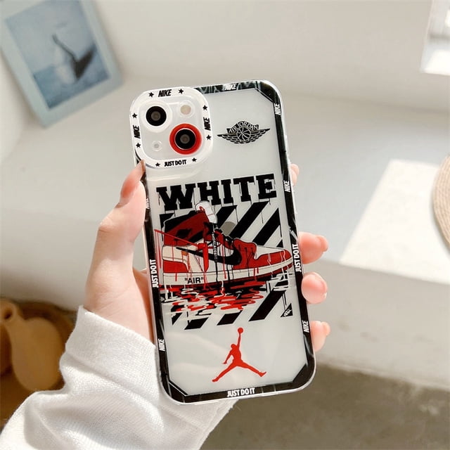 Funda De Zapatos De Moda Jordan Y Nike Para iPhone 11 12 13 Pro Max 14 Pro Max 14 Pro XR XS Agujero Preciso Posición Anti-Caída Suave Para Teléfono
