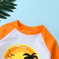 thumbnail image 7 of Younger Tree Toddler Baby Boys Swimsuits Trunk Rashguard Long Sleeve Top Shorts Two Pieces Bathing Suit Swimwear Outfit for 12-18 Months, 7 of 7