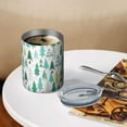thumbnail image 3 of 12oz Coffee Tumblers Green Christmas Tree Pattern Stainless Steel Vacuum Insulated Travel Tumbler Coffee Cups Mug with Lid and Straw with Cleaning Brush for Cold & Hot Drinks, 3 of 5