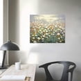 thumbnail image 3 of Nawypu Flower Wall Art Canvas Decor: Bedroom Living Room Modern White Floral Painted Painting Abstract Gold Foil Botanical Picture Heavy Textured Vintage Nature Wildflower Print Artwork, 3 of 4
