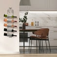 thumbnail image 5 of Sorbus Wine Rack Wall Mounted - Display Wine Bottles, Champagne, Towels in Metal Wall Mount Wine Rack - 6 Level Wall Wine Rack Towel Holder for Organizing Kitchens, Dining Room, Home Bar, Bath Towels, 5 of 7