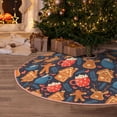 thumbnail image 5 of KLL Christmas Tree Skirt,Party Decorations Farmhouse for Christmas Decorations Holiday Party 36" -Snowman house leaf, 5 of 6