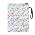 thumbnail image 2 of HELLHERO Book Cover with Pocket Polyester Fabric Book Organizer Bag with Decorative Design for Bible Easy Carry Book Case Book Storage Bag, Colorful Dinosaur Parade, 2 of 8