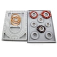 thumbnail image 2 of MesaSe 2Pcs Bead Board Bracelet Board Flocked Bead Board Tray, 2 of 8