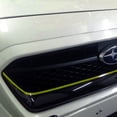 thumbnail image 3 of Xotic Tech Front Grille Pinstripe Vinyl Sticker Fluorescent Yellow for Subaru WRX STI 2015-2017, Styling Pre-cut Front Hood Panel Edge Moulding Decal Trim, 3 of 9