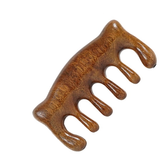 Carved Wood Comb Handcrafted Wood Scalp Massagers Comb Guas Sha Massage Tool For Head Neck Relaxation and Hair Care