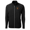 thumbnail image 2 of Men's Cutter & Buck Black Tennessee Volunteers Big & Tall Adapt Eco Knit Hybrid Recycled Full-Zip Jacket, 2 of 3