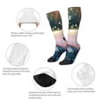 thumbnail image 3 of Xecao Whimsical Axolotl Fantasy Print Compression Socks for Both Men And Women for Running, Travel, Flight, Nurse, 3 of 6