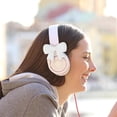 thumbnail image 5 of 2pcs Silicone Bow Headphone Accessory, Cute Earphone Decor Clip Attachment, Coquettish Headphone Bow Decoration, Universal Earphone Accessory Set, Stylish Headphone Decor Piece, 2.3*1.1in, White, 5 of 5