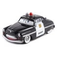 thumbnail image 3 of Disney-figuras de Cars Pixar Racing 3 para niños, juguetes de Anime, Sheriff, Lightning, McQueen, Mater, modelo de coche de aleación de Metal, regalos para niños, 3 of 5