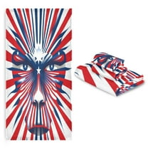 3 Pack Towel Set with Bath Towels, Hand Towels & Washcloths for Everyday Use Striped Mask