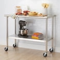 thumbnail image 1 of TRINITY EcoStorage Table de Préparation en Acier Inoxydable NSF avec Roues, 1 of 1