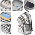 thumbnail image 4 of Cow and Heart White Pattern Cute School Backpack Bag with Padded Back and Adjustable Shoulder Straps 16.9 X 12.6 X 5.9 Inches, 4 of 5