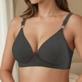 thumbnail image 3 of Lixiuxyad Seamless Underwire Comfortable Full Cup Bra Hot Off The Shelf Bra,Bras for Women Black 42, 3 of 5