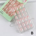 thumbnail image 1 of Kids Childrens Girl Fake Stick Press Nails False On Cover M1U3, 1 of 9