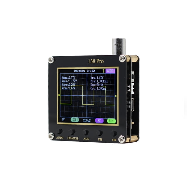 2.4 Inch Handheld 3 Trigger Modes Digital Modes Portable Oscilloscope 2.5Msa/S Sampling Ratio 200Khz Oscilloscopes Voltage Measuring Device Basic