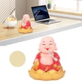 thumbnail image 1 of Jouet Bouddha Solaire Riant, Statue Automatique de Bouddha Solaire Riant pour Fenêtre Rouge, Doré, 1 of 7