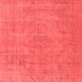 thumbnail image 1 of Ahgly Company Indoor Square Oriental Red Industrial Area Rugs, 5' Square, 1 of 4